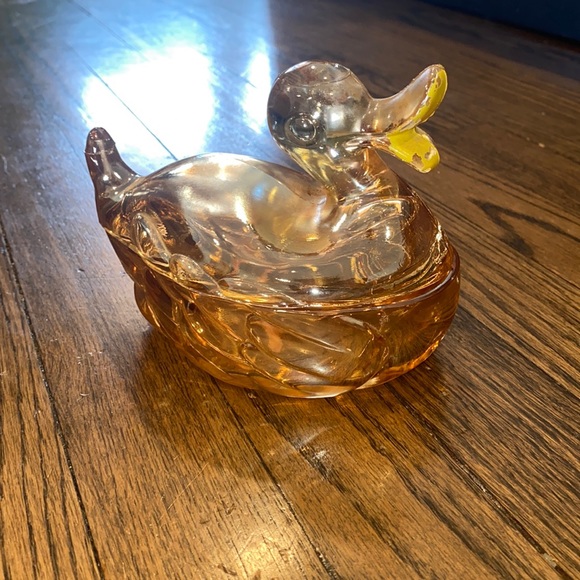 Glass Art Vintage Glass Marigold Carnival Glass